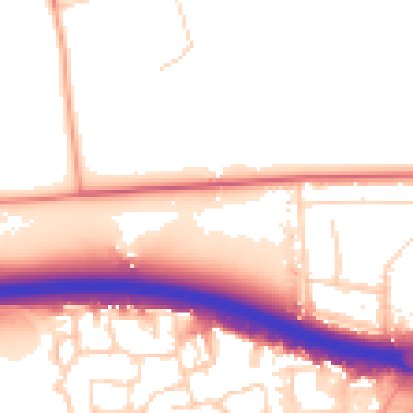 Daytime road noise heatmap for SS15 4DB
