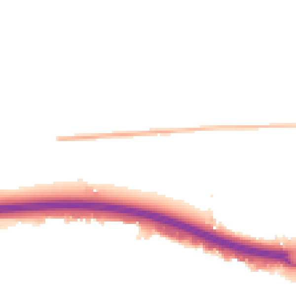 Night-time road noise heatmap for SS15 4DB