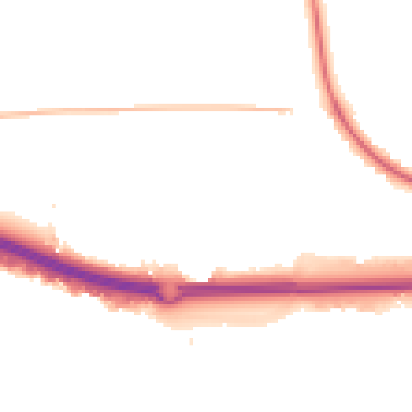 Night-time road noise heatmap for SS15 4DH