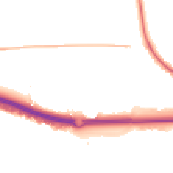 Night-time road noise heatmap for SS15 4DJ