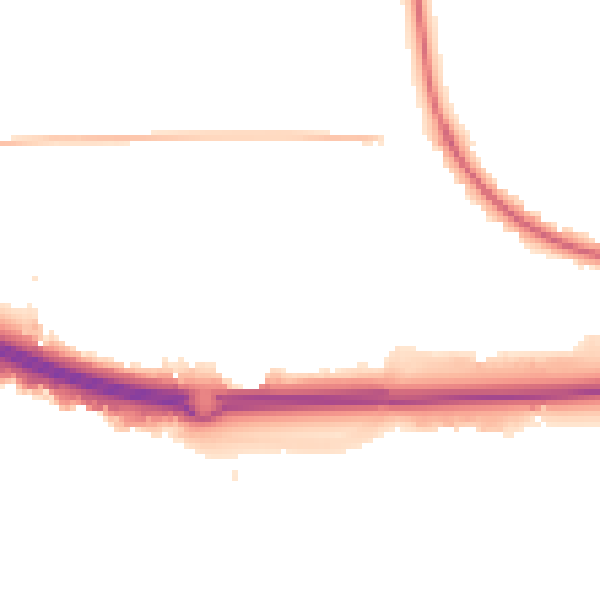 Night-time road noise heatmap for SS15 4DN