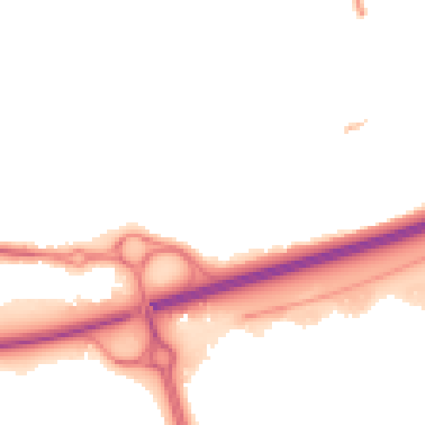 Night-time road noise heatmap for SS15 4DQ