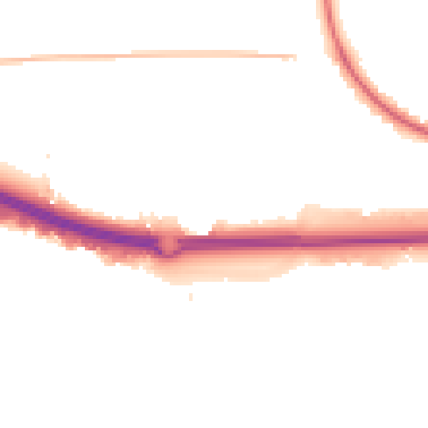 Night-time road noise heatmap for SS15 4DS
