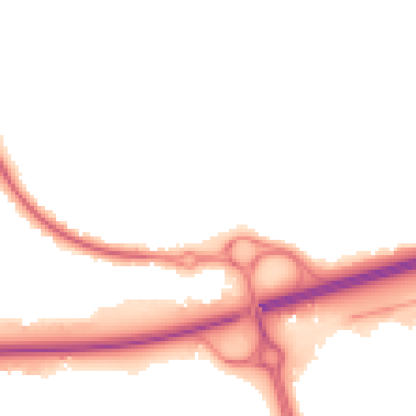 Night-time road noise heatmap for SS15 4EJ