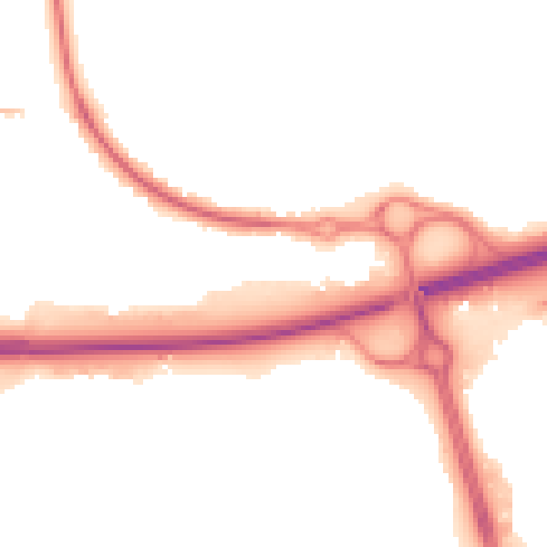 Night-time road noise heatmap for SS15 4HE