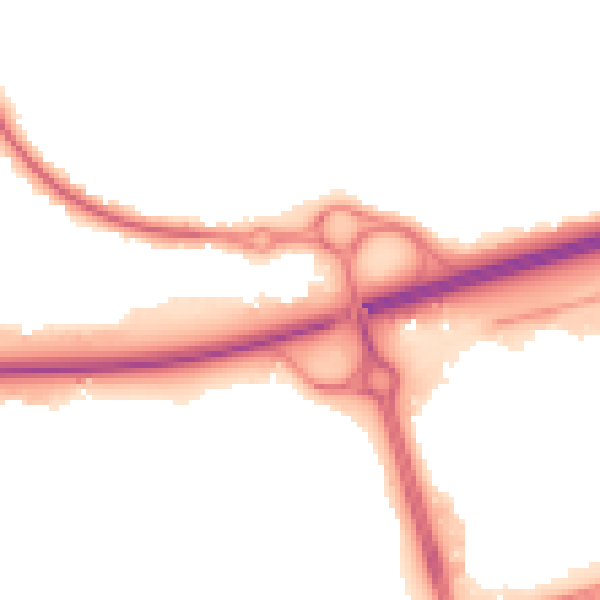 Night-time road noise heatmap for SS15 4HX