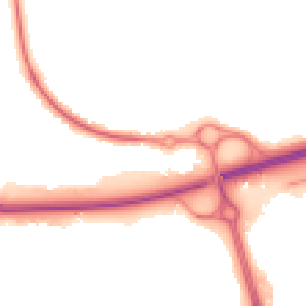 Night-time road noise heatmap for SS15 4HZ