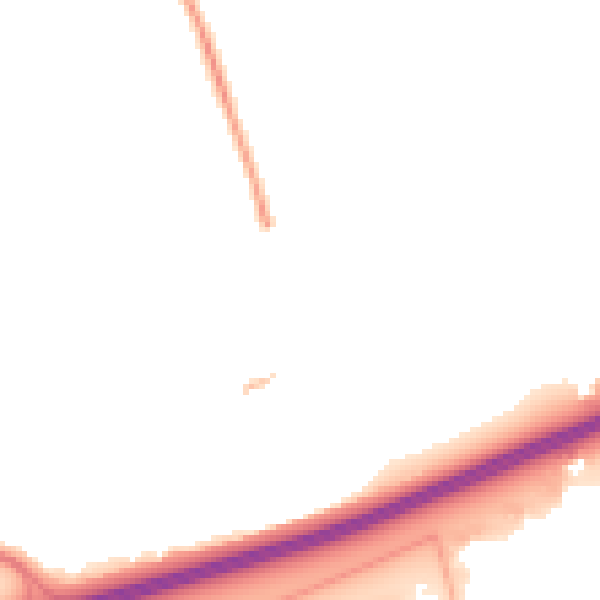 Night-time road noise heatmap for SS15 4JB