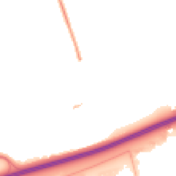 Night-time road noise heatmap for SS15 4JD