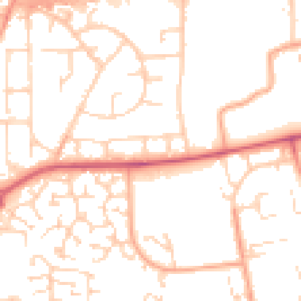 Daytime road noise heatmap for SS15 5BS