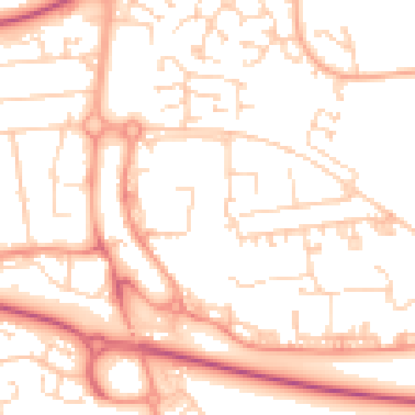 Daytime road noise heatmap for SS15 5FH