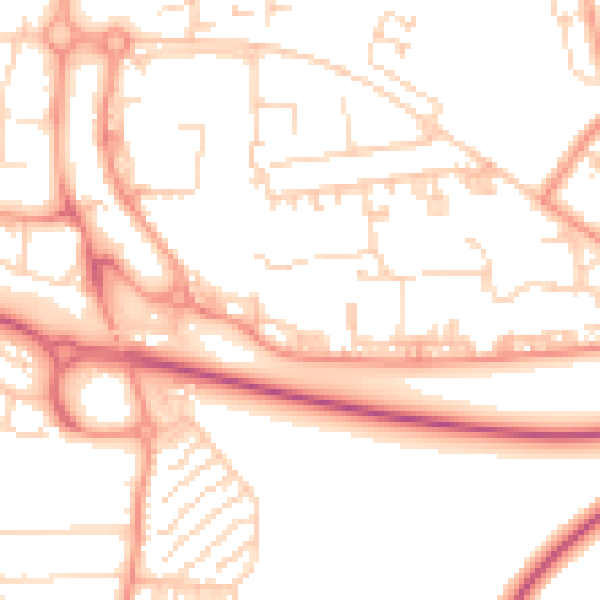 Daytime road noise heatmap for SS15 5FW