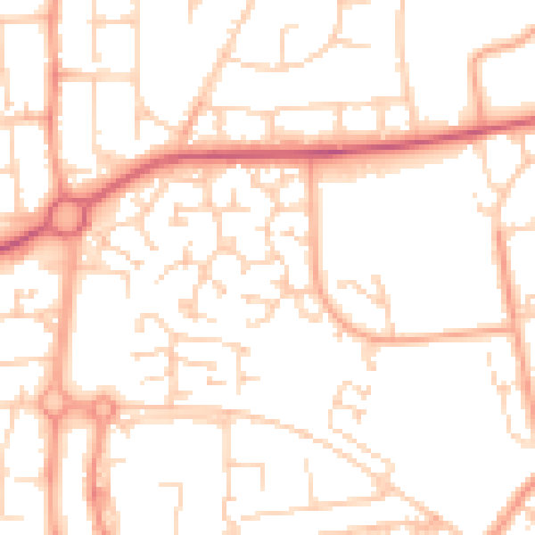 Daytime road noise heatmap for SS15 5GB