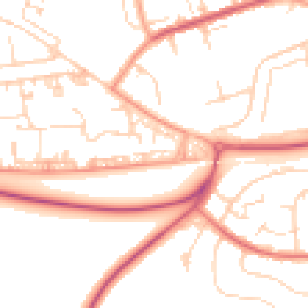 Daytime road noise heatmap for SS15 5GJ