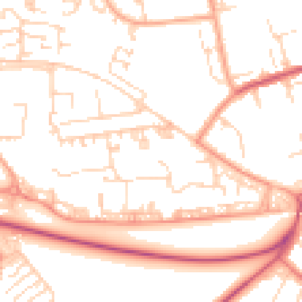 Daytime road noise heatmap for SS15 5GQ
