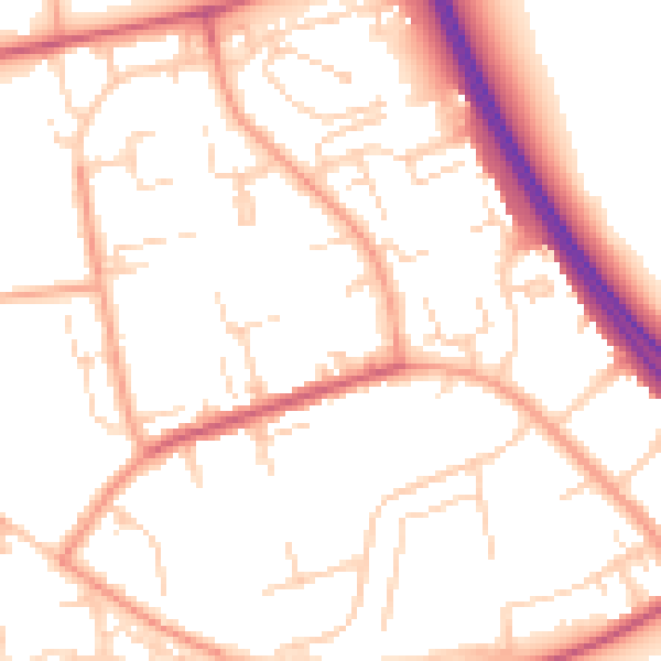 Daytime road noise heatmap for SS15 5HH