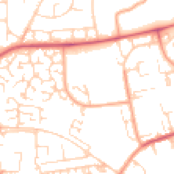 Daytime road noise heatmap for SS15 5NG