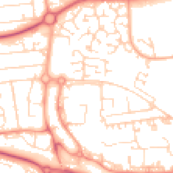 Daytime road noise heatmap for SS15 5RT