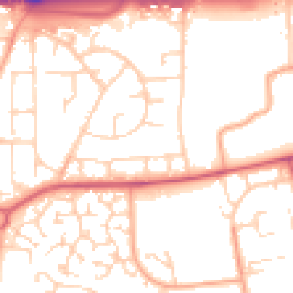 Daytime road noise heatmap for SS15 5SY
