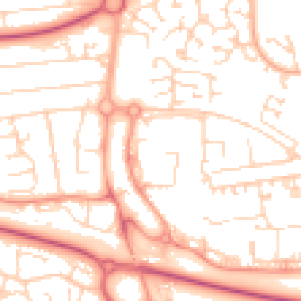 Daytime road noise heatmap for SS15 5WX