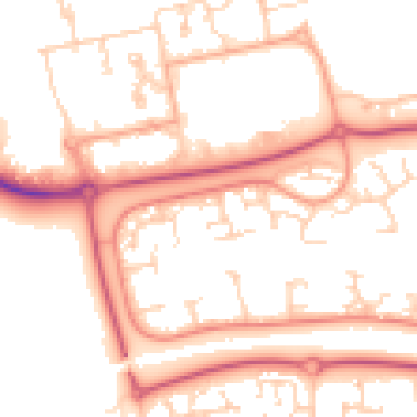 Daytime road noise heatmap for SS15 6BG