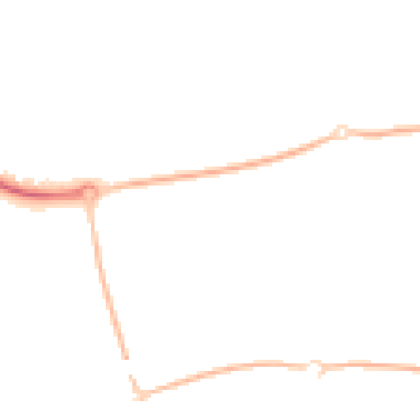 Night-time road noise heatmap for SS15 6BG