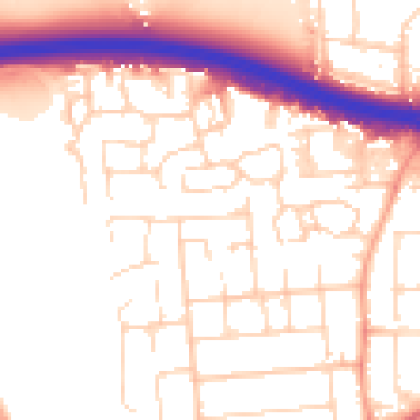 Daytime road noise heatmap for SS15 6DX