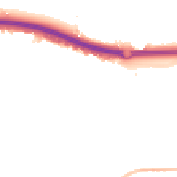 Night-time road noise heatmap for SS15 6GS
