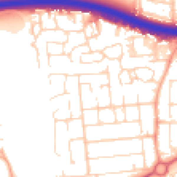 Daytime road noise heatmap for SS15 6HJ