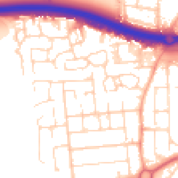 Daytime road noise heatmap for SS15 6HT
