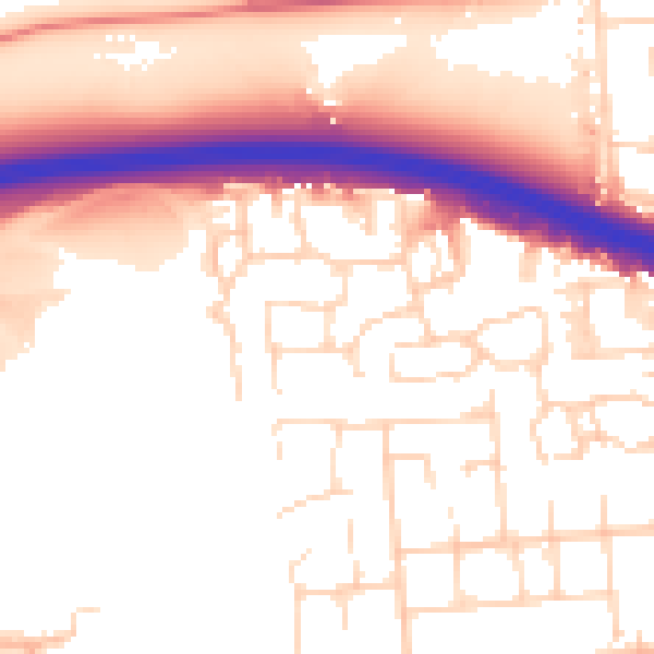 Daytime road noise heatmap for SS15 6LD