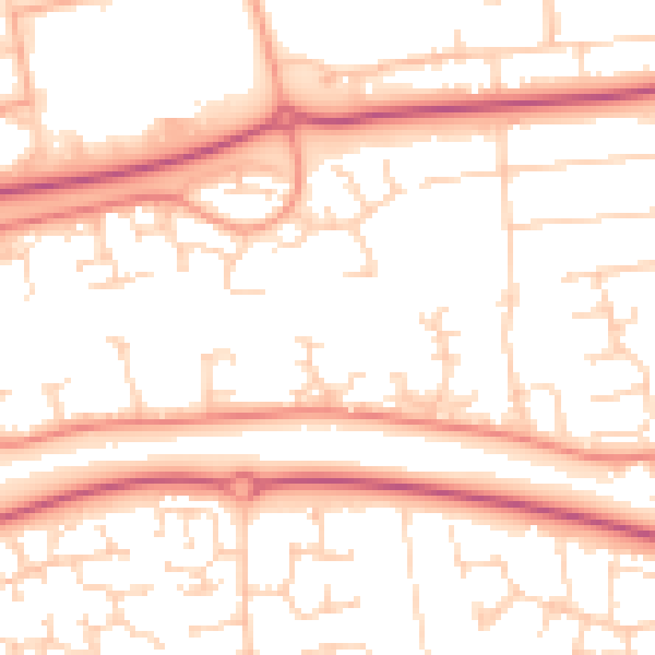 Daytime road noise heatmap for SS15 6QN