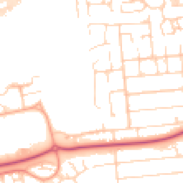Daytime road noise heatmap for SS15 6RG