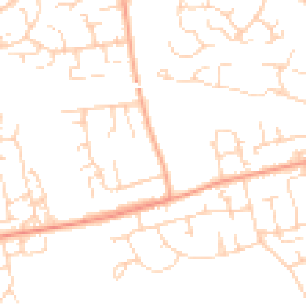 Daytime road noise heatmap for SS16 4AG