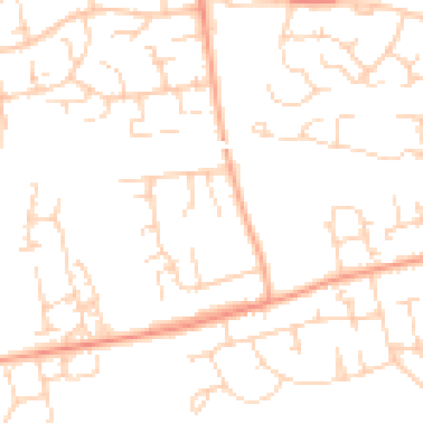 Daytime road noise heatmap for SS16 4AN