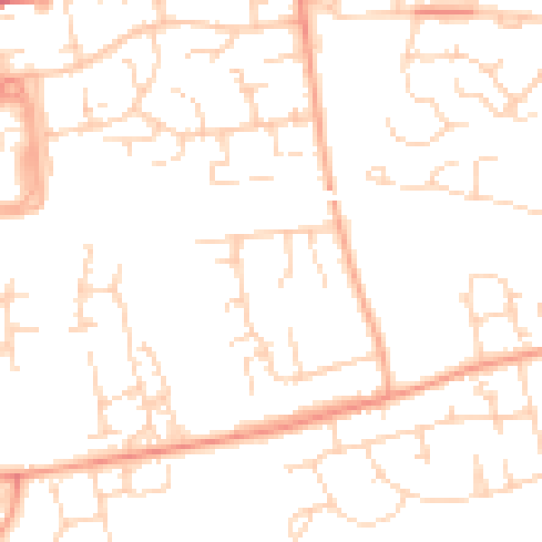 Daytime road noise heatmap for SS16 4AP