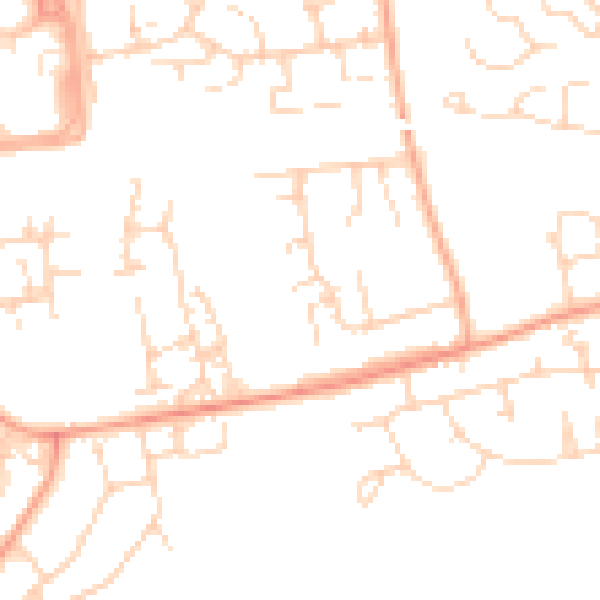 Daytime road noise heatmap for SS16 4BA