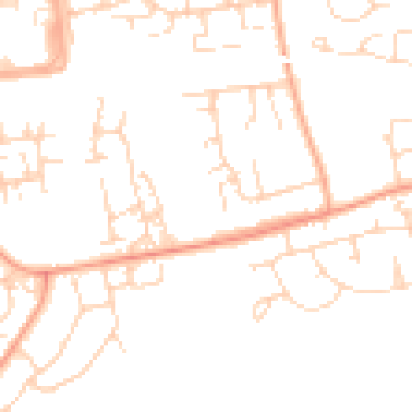 Daytime road noise heatmap for SS16 4BB