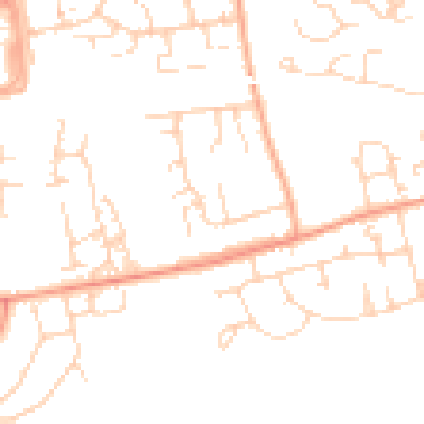 Daytime road noise heatmap for SS16 4BD