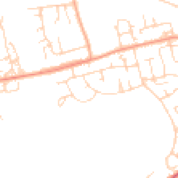 Daytime road noise heatmap for SS16 4BS