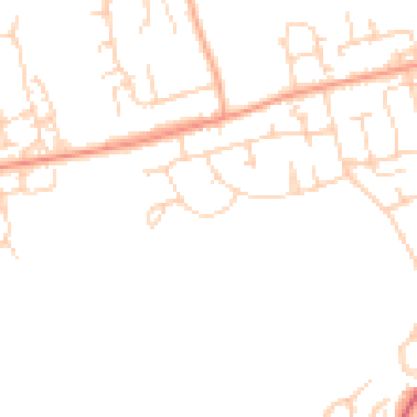 Daytime road noise heatmap for SS16 4BW