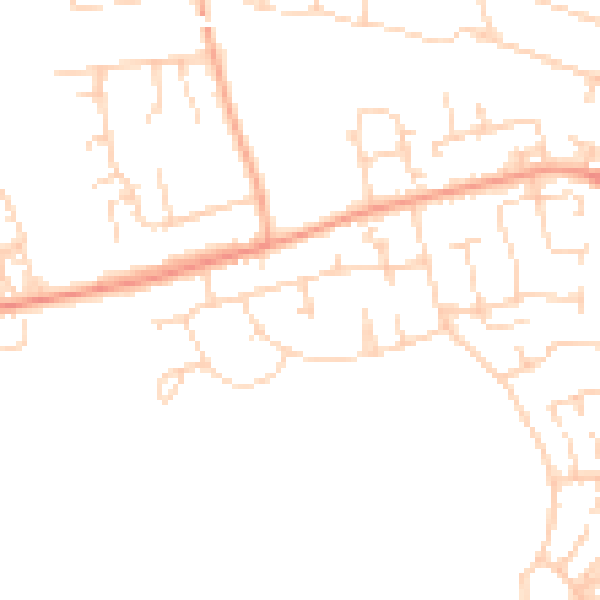 Daytime road noise heatmap for SS16 4DL