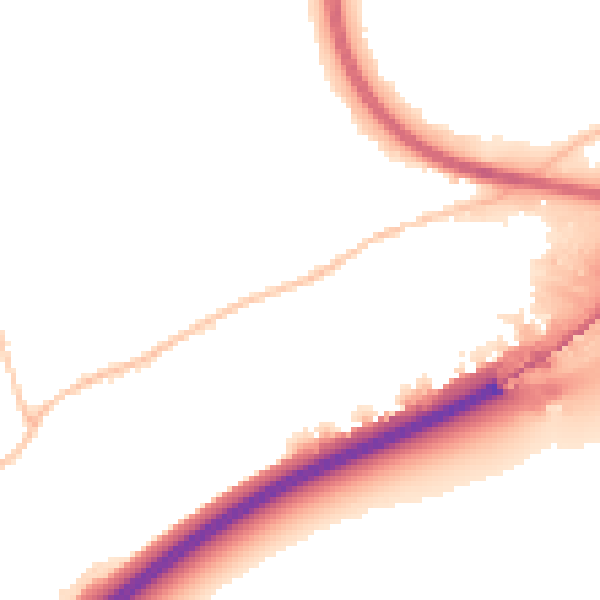 Night-time road noise heatmap for SS16 4TH