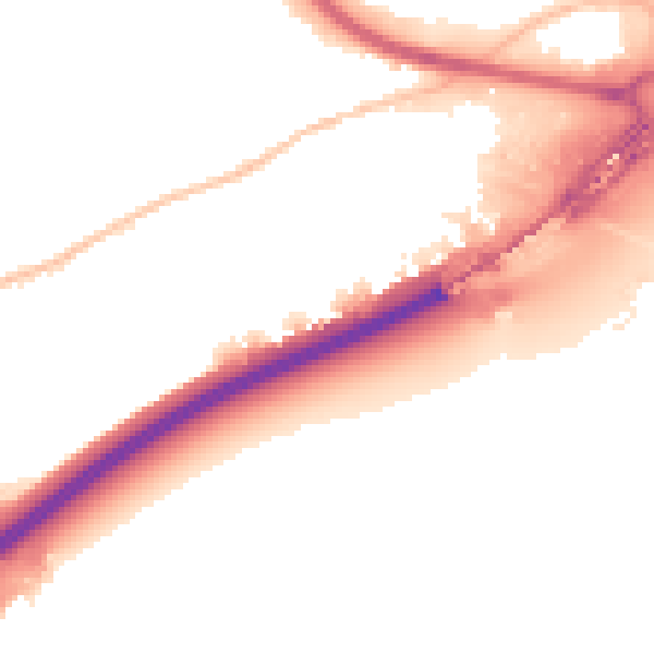 Night-time road noise heatmap for SS16 4TU
