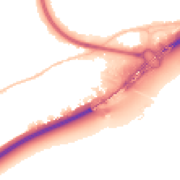 Night-time road noise heatmap for SS16 4TY