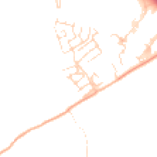 Daytime road noise heatmap for SS16 5LE