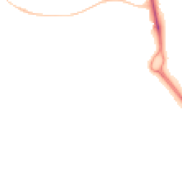 Night-time road noise heatmap for SS16 5NE
