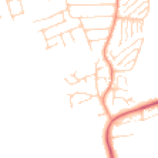 Daytime road noise heatmap for SS16 6HH