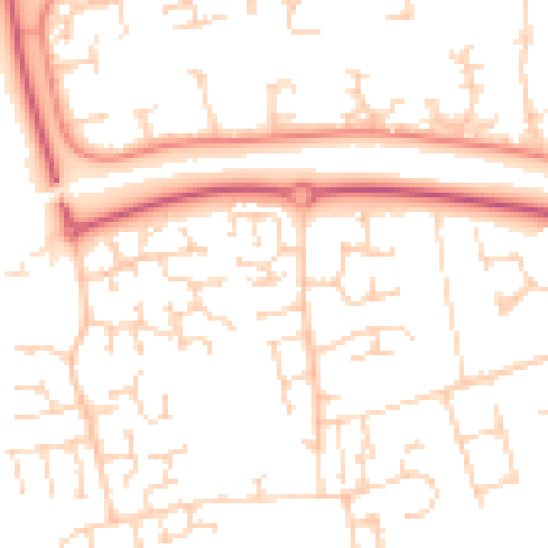 Daytime road noise heatmap for SS16 6SJ