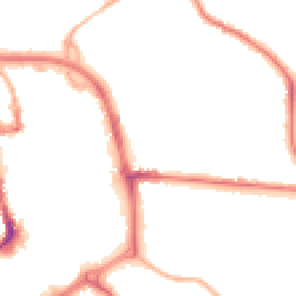 Night-time road noise heatmap for ST1 2DA
